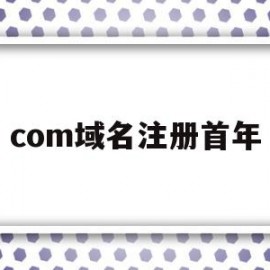 com域名注册首年(com域名注册条件)