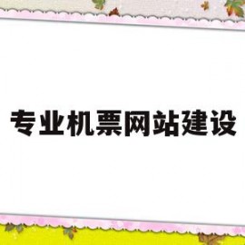 专业机票网站建设(专业飞机票订购官网都有哪些)