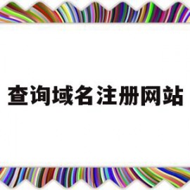 查询域名注册网站(如何查域名注册信息)