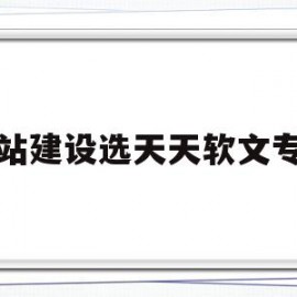 网站建设选天天软文专业的简单介绍
