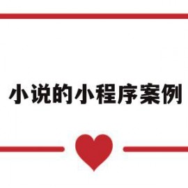 小说的小程序案例(小说的小程序案例怎么做)