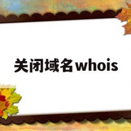 关闭域名whois(关闭域名whoies)