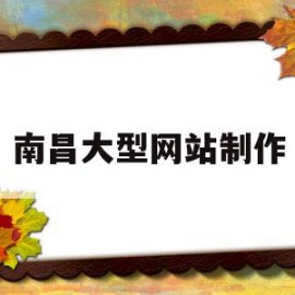 南昌大型网站制作(南昌做网站的公司有哪些)
