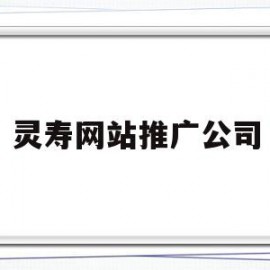灵寿网站推广公司(灵寿网站推广公司有哪些)