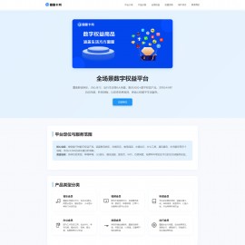 两款大气的企业级数字权益官网源码