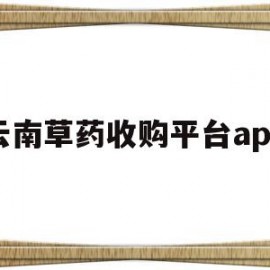 云南草药收购平台app(云南药材公司收购药材信息)