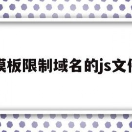 模板限制域名的js文件(javascript限制文件上传类型)