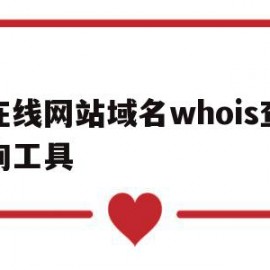 在线网站域名whois查询工具(网站域名查询系统bbb)