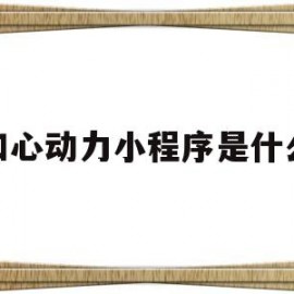 和心动力小程序是什么(心动力是什么意思)