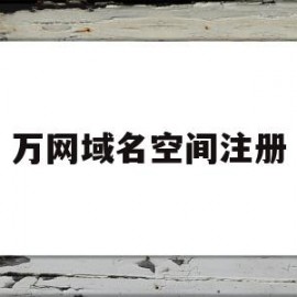 万网域名空间注册(万网域名注册信息查询)