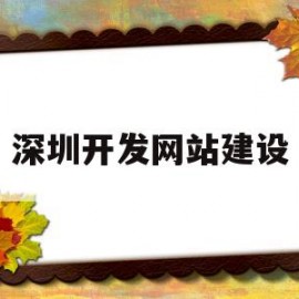 深圳开发网站建设(深圳网站建设有哪些流程)