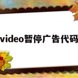 video暂停广告代码(embedded video controller 关闭不了)