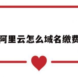 阿里云怎么域名缴费(阿里云域名交费)