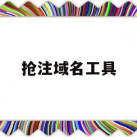 抢注域名工具(注册域名抢注工具)
