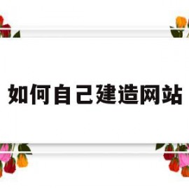 如何自己建造网站(自建网站应该如何建立)