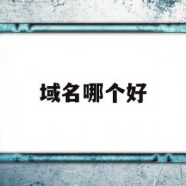 域名哪个好(域名哪种好)