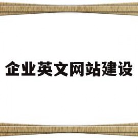 企业英文网站建设(企业英文网站的特点)