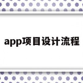 app项目设计流程(优选网app项目设计)