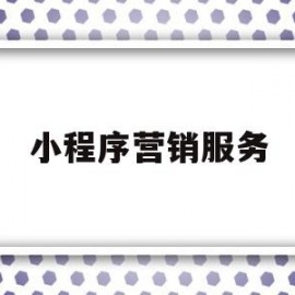 小程序营销服务(腾讯营销服务助手小程序)