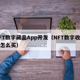 NFT数字藏品App开发（NFT数字收藏品怎么买）