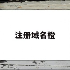 注册域名橙(注册域名的规则)