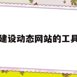 建设动态网站的工具(建设动态网站的工具是)