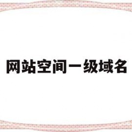 网站空间一级域名(网站空间一级域名有哪些)