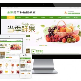 水果蔬菜种植园网站模板