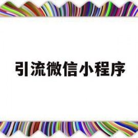 引流微信小程序(微信小程序引流软件)
