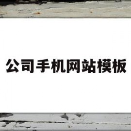 公司手机网站模板(公司手机网站模板下载)