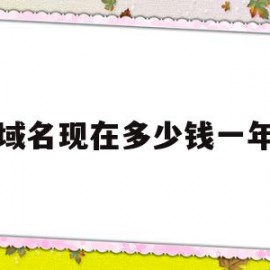 域名现在多少钱一年(域名是每年收费还是一次性收费)