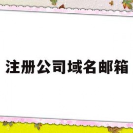 注册公司域名邮箱(注册公司域名邮箱怎么填)