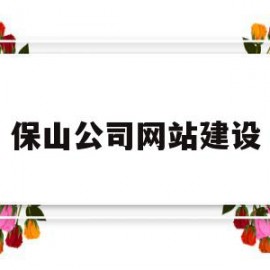保山公司网站建设(保山建设投资集团有限公司官网)