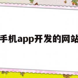 手机app开发的网站(手机app开发的网站是什么)