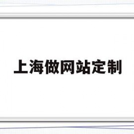 上海做网站定制(上海网页制作公司排名)