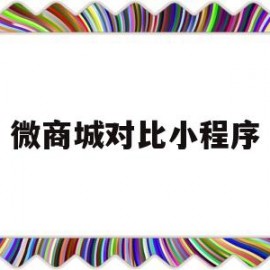 微商城对比小程序(微信商城和微信小程序)