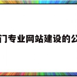 厦门专业网站建设的公司(厦门专业网站建设的公司叫什么)