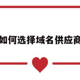 如何选择域名供应商(选择域名时企业可以从哪些方面考虑?)