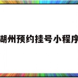 湖州预约挂号小程序(湖州预约挂号小程序是什么)