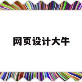 网页设计大牛(知名网页设计)