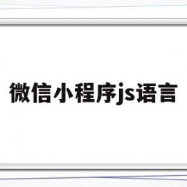 微信小程序js语言(微信小程序js语言编译)