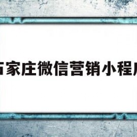 石家庄微信营销小程序(石家庄微信推广平台)