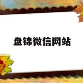 盘锦微信网站(盘锦医保网上服务平台)