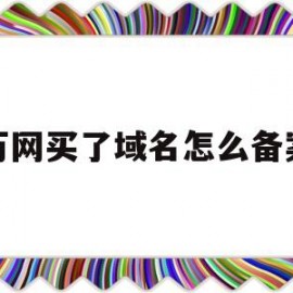 万网买了域名怎么备案(万网域名预定成功就一定要购买)