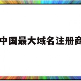 中国最大域名注册商(中国最大的域名交易平台)