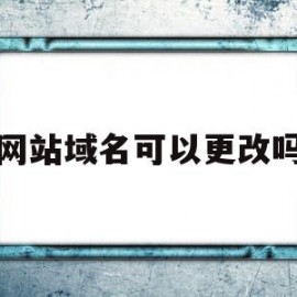 包含网站域名可以更改吗的词条