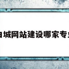 白城网站建设哪家专业(白城网站建设哪家专业公司好)