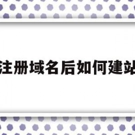 注册域名后如何建站(注册域名后如何建站内网)
