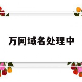 万网域名处理中(万网cn域名解析)