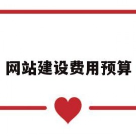 网站建设费用预算(网站建设费用计入哪个科目)